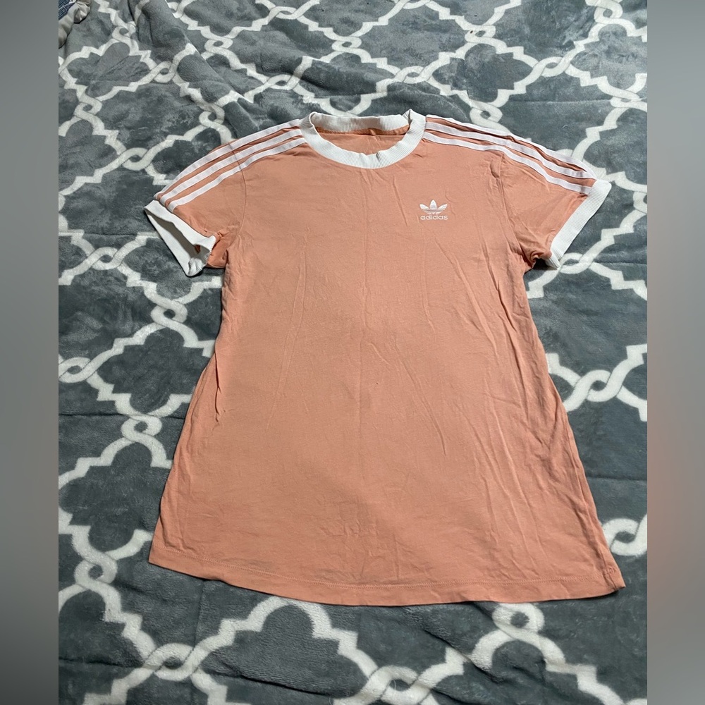 adidas t shirts salmon pink SZ S